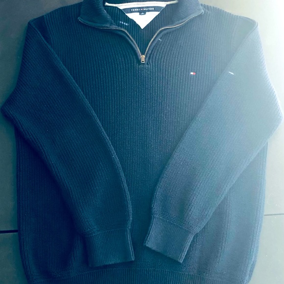 Tommy Hilfiger Men's Size XL 1/4 Zip Mockneck-Sweater